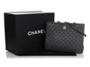 Chanel Anthracite Gray Quilted Caviar Shopping Tote