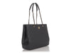 Chanel Anthracite Gray Quilted Caviar Shopping Tote