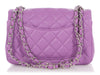 Chanel Mini Lavender Quilted Lambskin Classic
