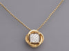 David Yurman Small 18K Yellow Gold Diamond Infinity Pendant Necklace
