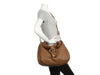 Gucci Medium Brown Leather G Wave Shoulder Bag