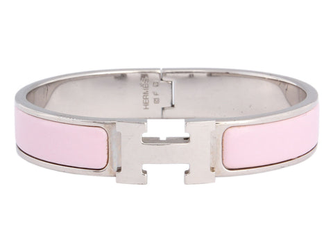 Hermès Narrow Pale Pink Clic Clac H