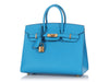 Hermès Blue Frida Epsom Sellier Birkin 25