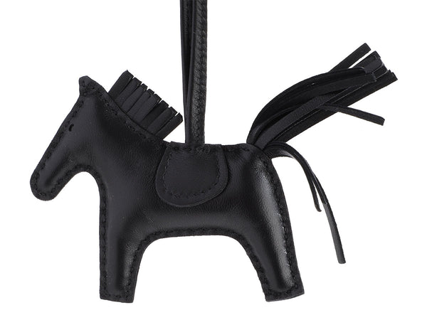 Hermès Framboise Lambskin Pégase Grigri Rodeo Horse Bag Charm PM