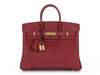 Hermès Rouge Vif Veau Jonathan Birkin 25