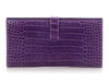 Hermès Ultraviolet Shiny Alligator Béarn Wallet