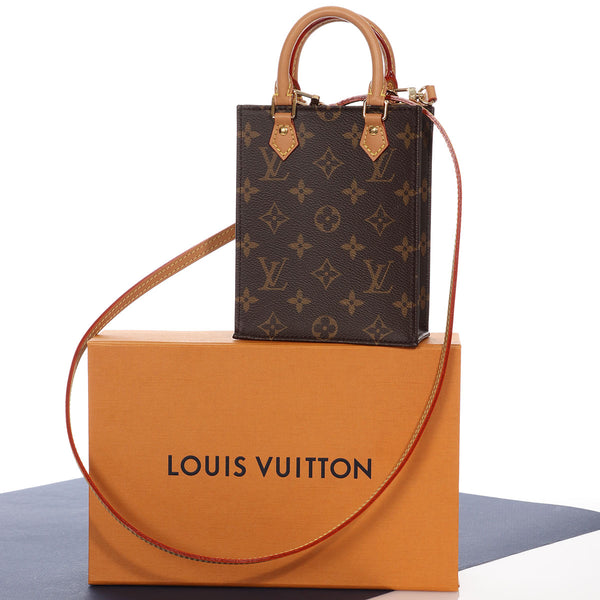 Louis Vuitton® Petit Sac Plat Bicolore Black Beige. Size