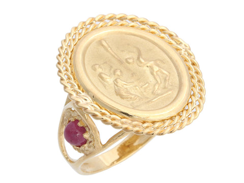 Tagliamonte 18K Yellow Gold Ruby Maypole Ring