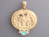 Tagliamonte 18K Yellow Gold Turquoise Angels Seller Pendant