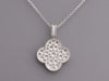Van Cleef & Arpels 18K White Gold Long Magic Alhambra Pavé Diamond Pendant Necklace