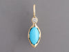 Zahava 10K Yellow Gold Turquoise and Diamond Talisman Charm