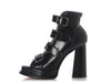 Alexander McQueen Black Rave Buckle Boots