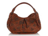 Burberry Brown Studded Heart Hobo