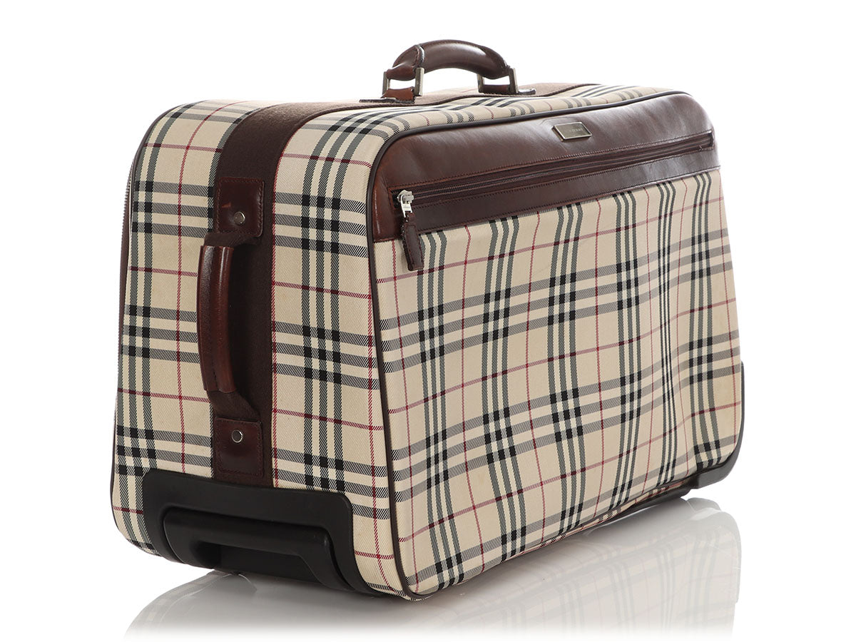 Burberry Check Carry-On Luggage 