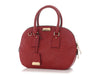 Burberry Red Grained Leather Orchid PM