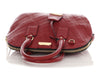 Burberry Red Grained Leather Orchid PM