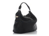Burberry Medium Black Pebbled Leather Ledbury Hobo
