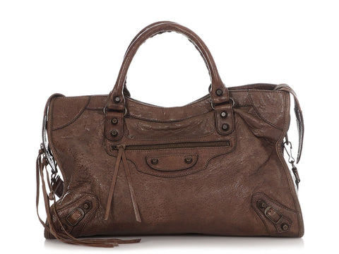 Balenciaga Brown Classic City