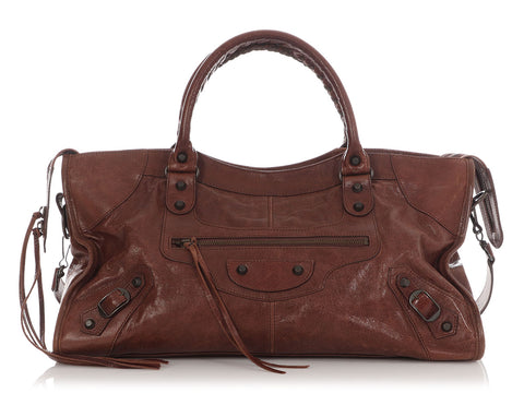 Balenciaga Brown Classic City
