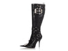 Balenciaga Black Embossed Leather Essex Boots