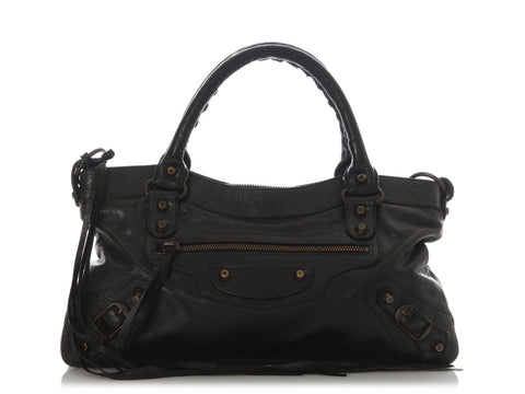 Balenciaga Black Chèvre Classic First