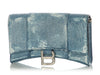 Balenciaga Denim Hourglass Wallet on Chain
