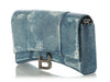 Balenciaga Denim Hourglass Wallet on Chain