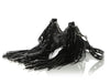 Balenciaga Black Lambskin Le Cagole Fringed Shoulder Bag XS