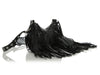 Balenciaga Black Lambskin Le Cagole Fringed Shoulder Bag XS