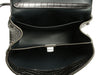 Balenciaga Mini Gunmetal Croc-Embossed Rodeo
