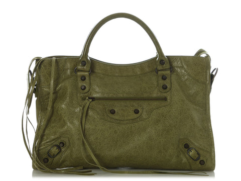 Balenciaga 2010 Light Olive Agneau Classic City
