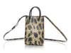 Balenciaga Leopard Print Smooth Calfskin Shipping Phone Bag