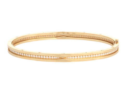 Bulgari 18K Yellow Gold Diamond B.zero1 Bracelet