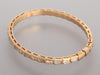 Bulgari 18K Rose Gold Diamond and Mother of Pearl Serpenti Viper Bracelet