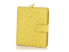 Bottega Veneta Yellow Ostrich Wallet