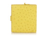 Bottega Veneta Yellow Ostrich Wallet