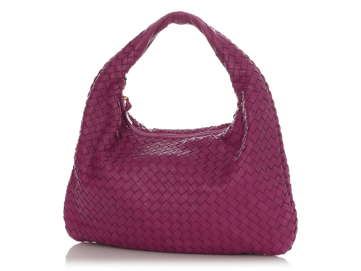 Bottega Veneta Small Purple Veneta Hobo