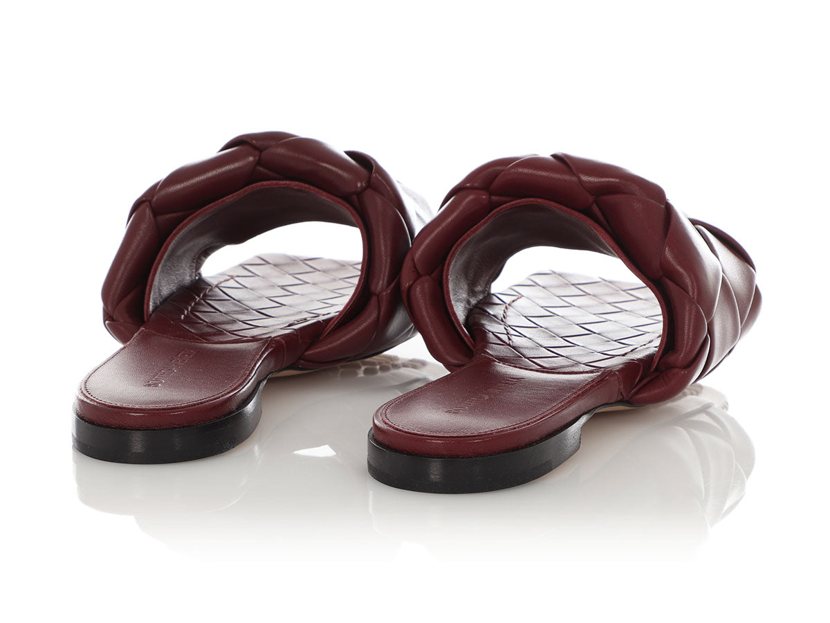 Bottega Veneta Cherry Flat Lido Sandals - Main Image