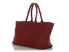 Bottega Veneta Medium Dark Red Cabat