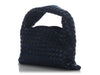 Bottega Veneta Small Abyss Denim and Leather Intrecciato Hop Bag