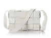 Bottega Maxi White Fringed Intrecciato Nappa Cassette Bag