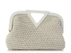 Bottega Veneta White Rubber Crochet The Point Bag