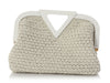 Bottega Veneta White Rubber Crochet The Point Bag