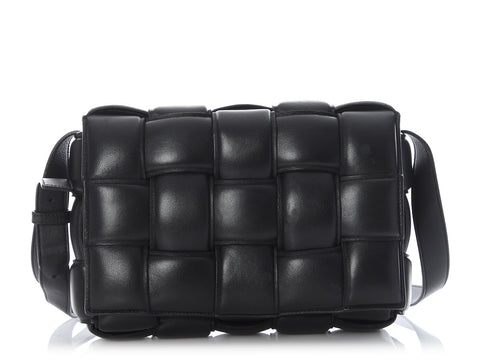 Bottega Veneta Maxi Black Padded Cassette Bag