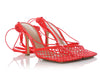 Bottega Veneta Red Mesh Pumps