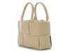 Bottega Veneta Mini Beige Maxi Intrecciato Arco Tote