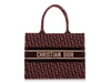 Dior Burgundy Oblique Book Tote
