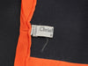 Dior Black and Orange Floral Silk Scarf