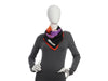 Dior Black and Orange Floral Silk Scarf
