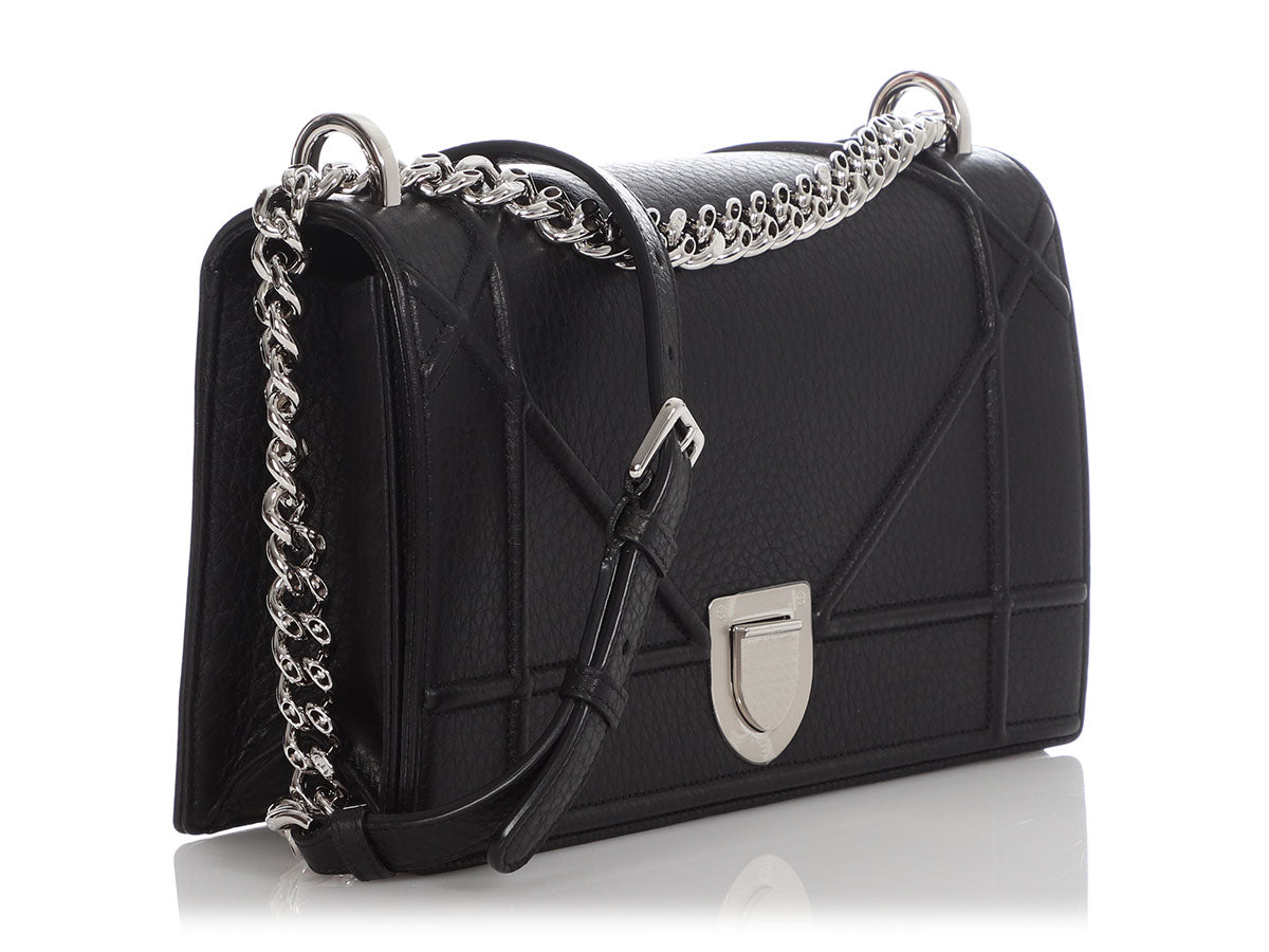 Hermès Kelly Depeche 25 Black Togo With Silver Hardware - AG Concierge Fzco